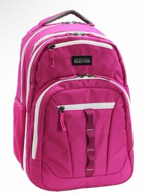 Kenneth Cole Reaction Hot Pink Backpack with White Trim